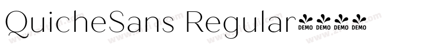 QuicheSans Regular字体转换